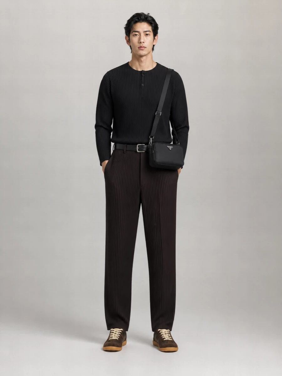 Homme Plisse Issey Miyake Straight-Leg Trousers