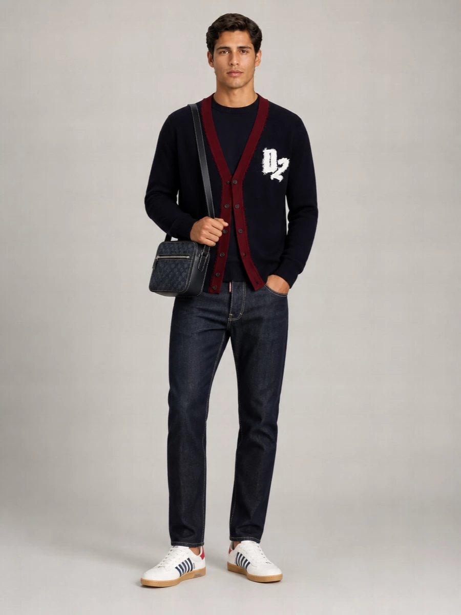 Dsquared2 Oversized Wool Cardigan