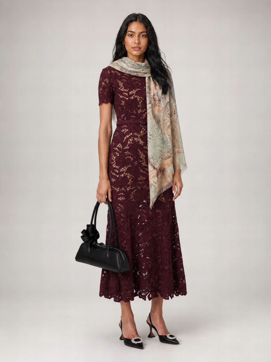 Pierre Louise Mascia Printed Silk Scarf