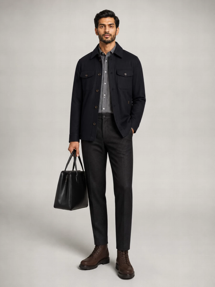 Moorer Cashmere Down Single-Breasted Coat