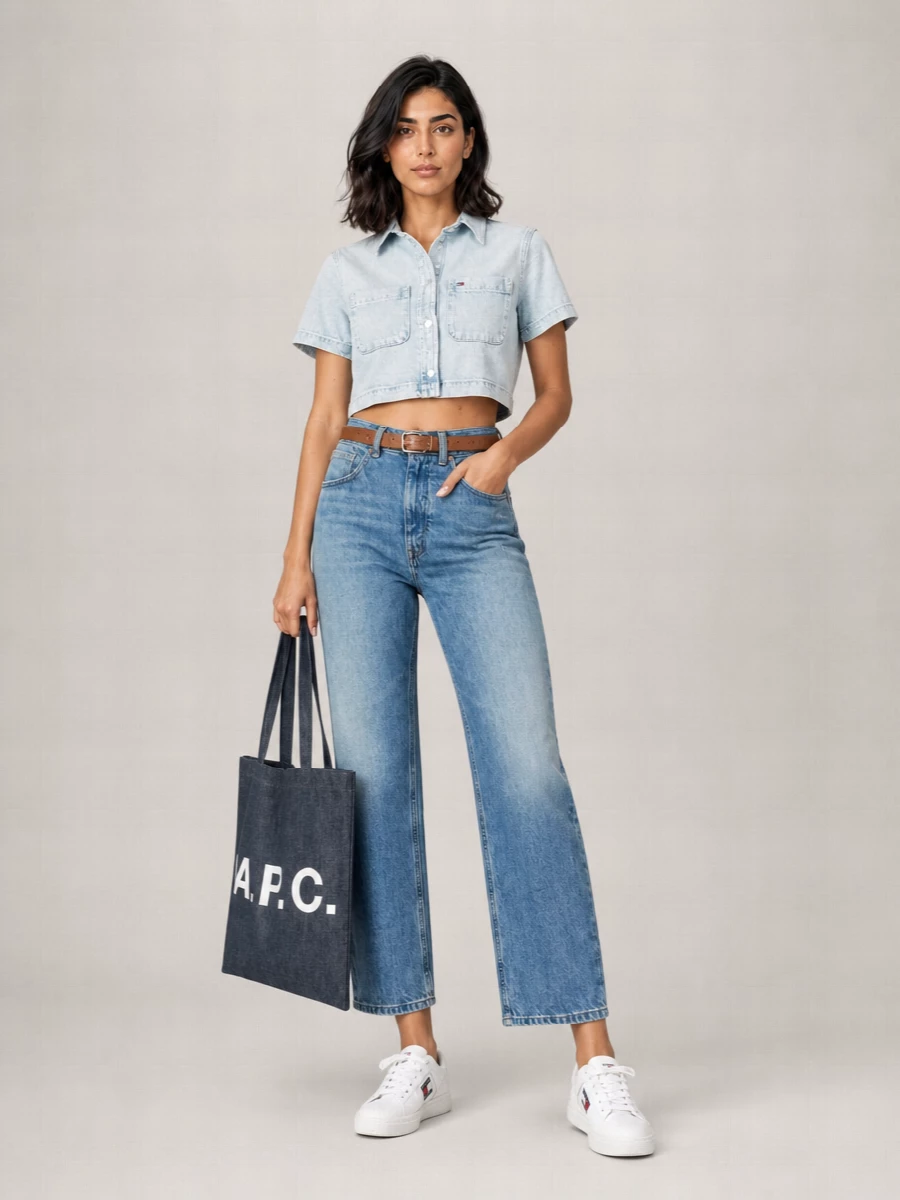 A.p.c. Denim Shoulder Bag
