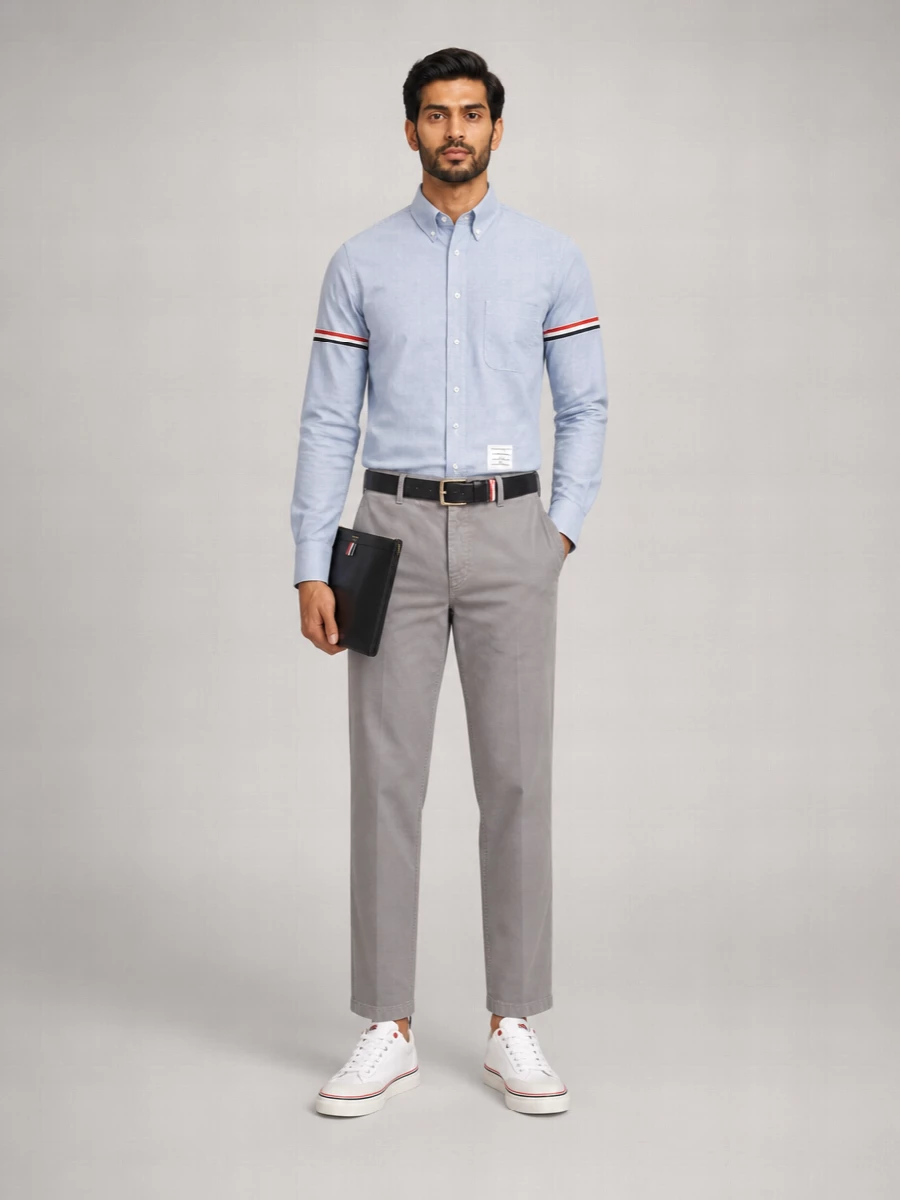 Thom Browne Cotton Long-Sleeve Shirt