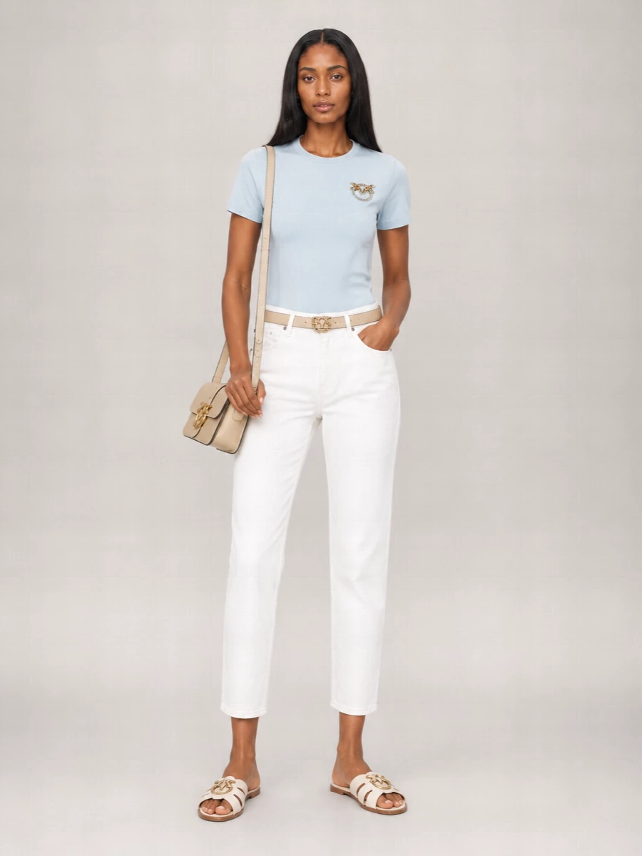 Pinko Denim Straight-Leg Jeans