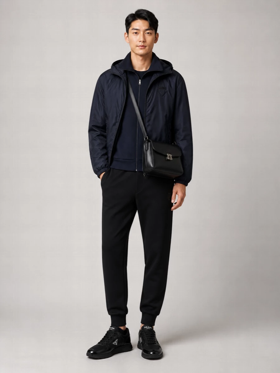 Prada Quilted Hooded Jacket