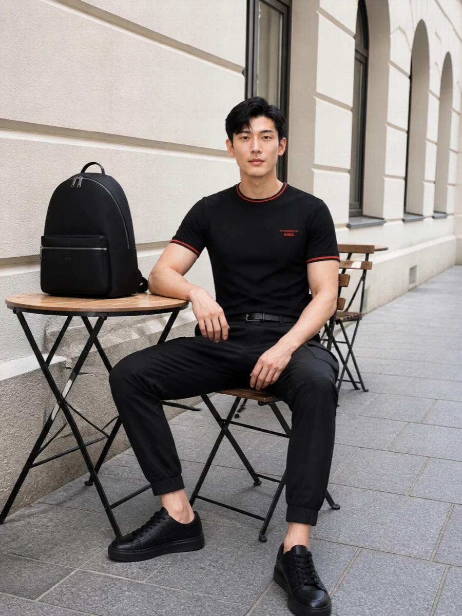 Boss motorsport tee black track pants sneakers
