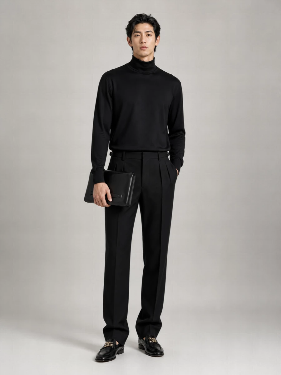 Dolce&Gabbana Silk Turtleneck Shirt