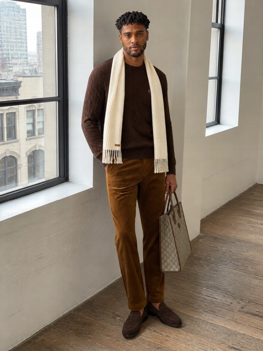 Polo cable sweater cord trousers tods loafers