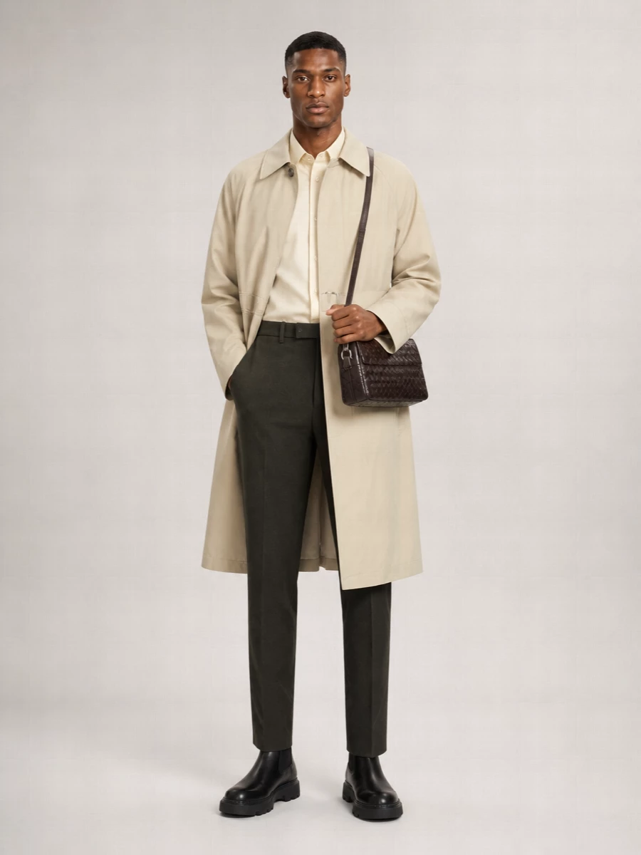 Burberry Cotton Belted Trench Coat