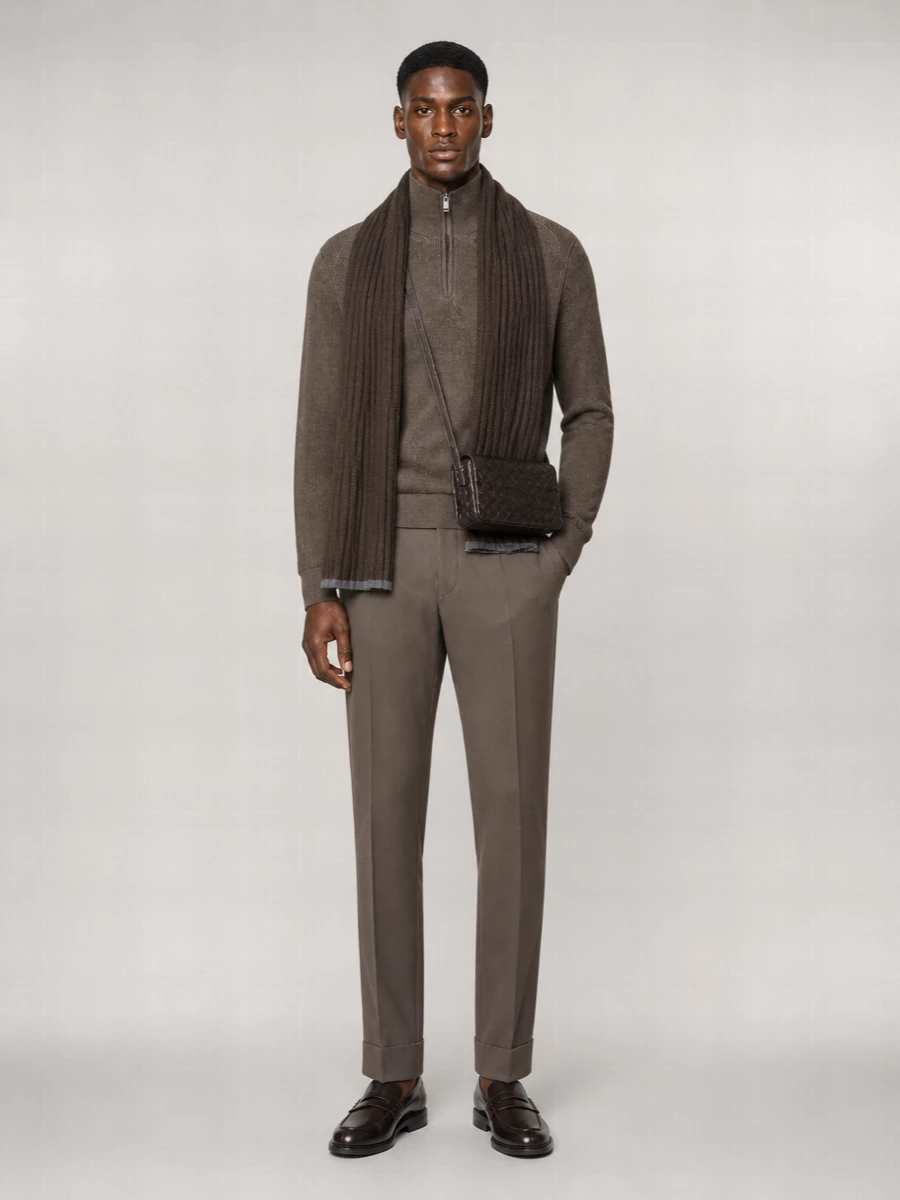 Brunello Cucinelli Cashmere Ribbed Scarf