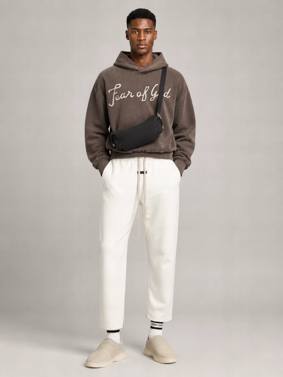 Fear Of God Cotton Graphic-Print Long-Sleeve Hoodie