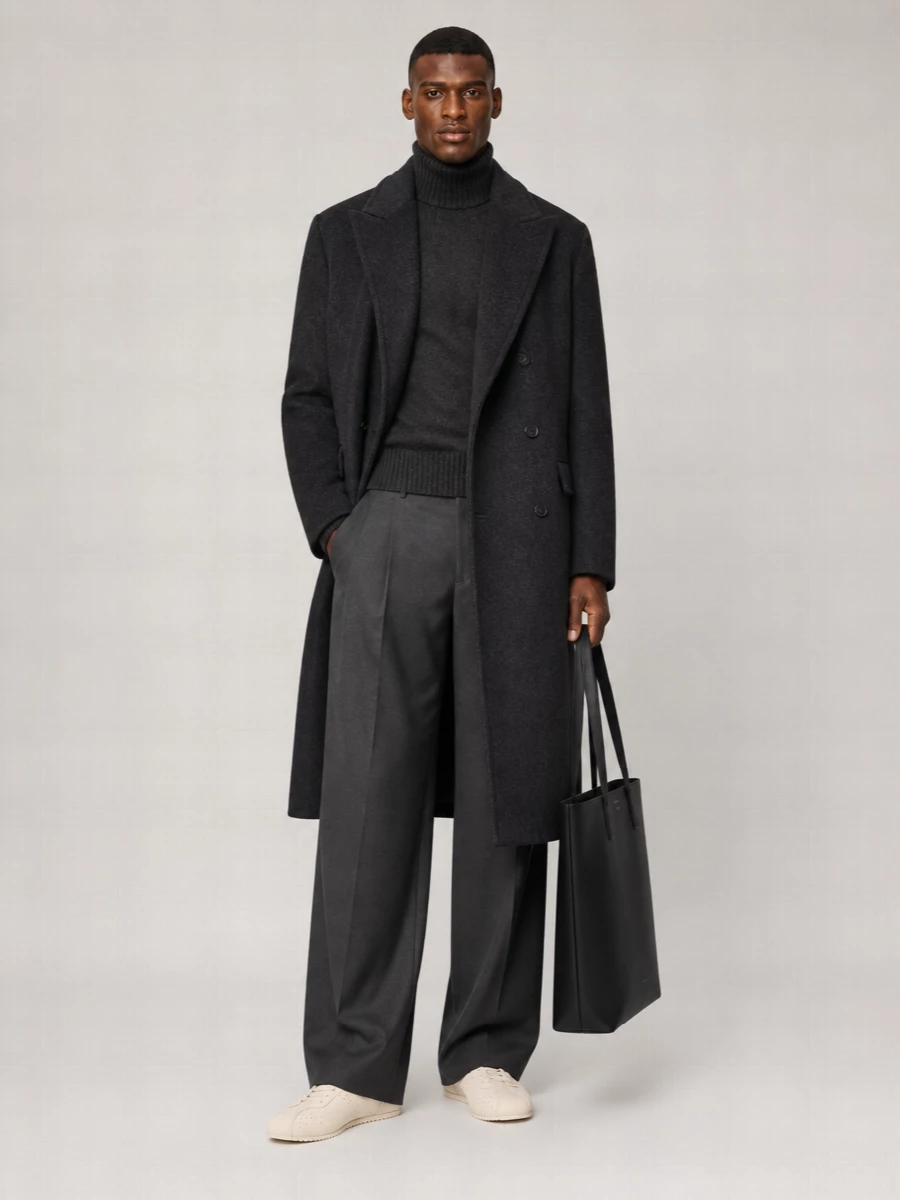 Ami Paris virgin wool single breasted coat