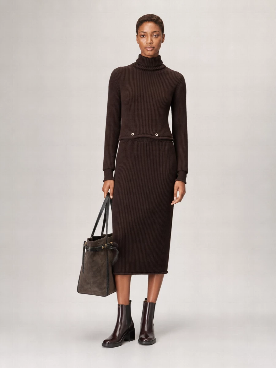 Tod's T Timeless Medium Suede Leather Tote Bag