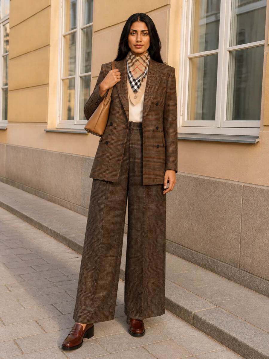 Tagliatore blazer max mara wide leg trousers outfit