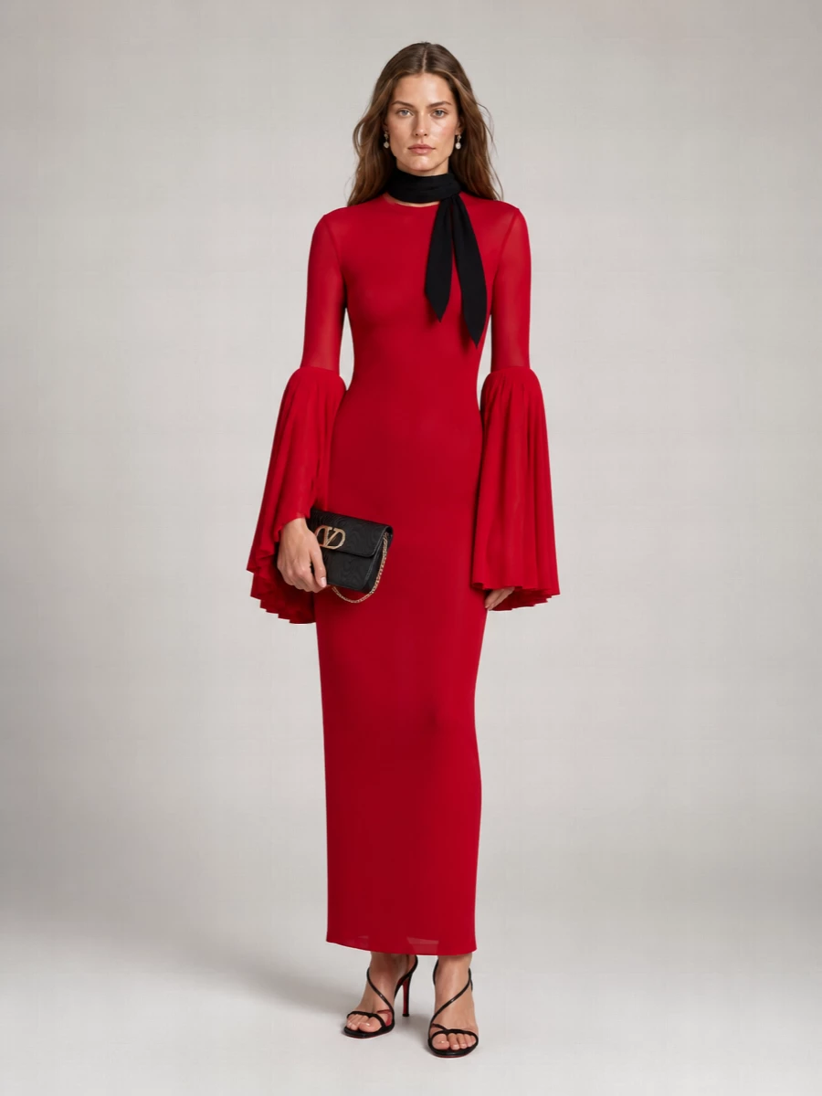 Jean Paul Gaultier knee-length maxi dress