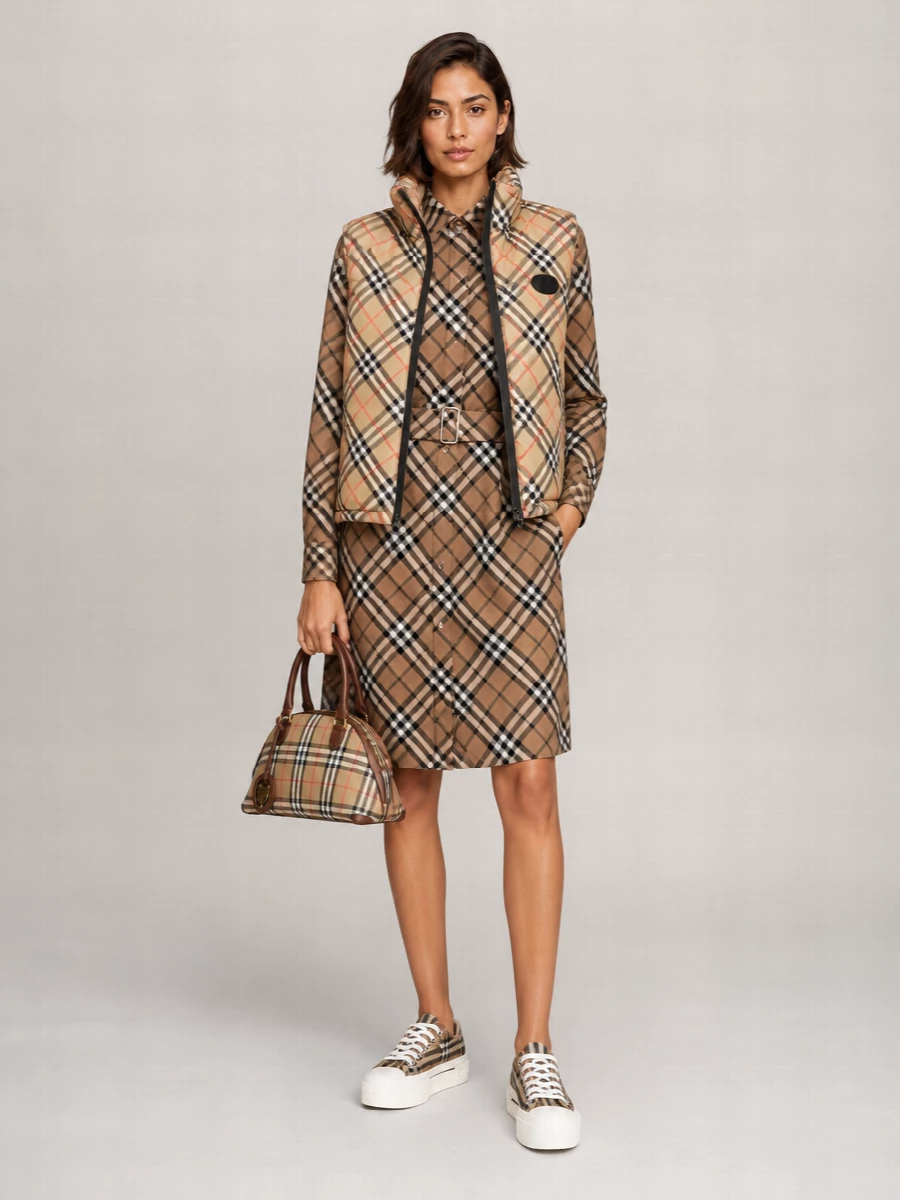 Burberry down quilted sleeveless puffer vest