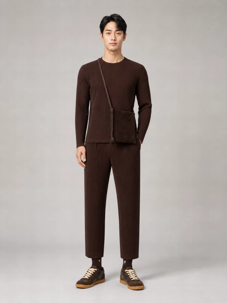Homme Plisse Issey Miyake Straight-Leg Trousers