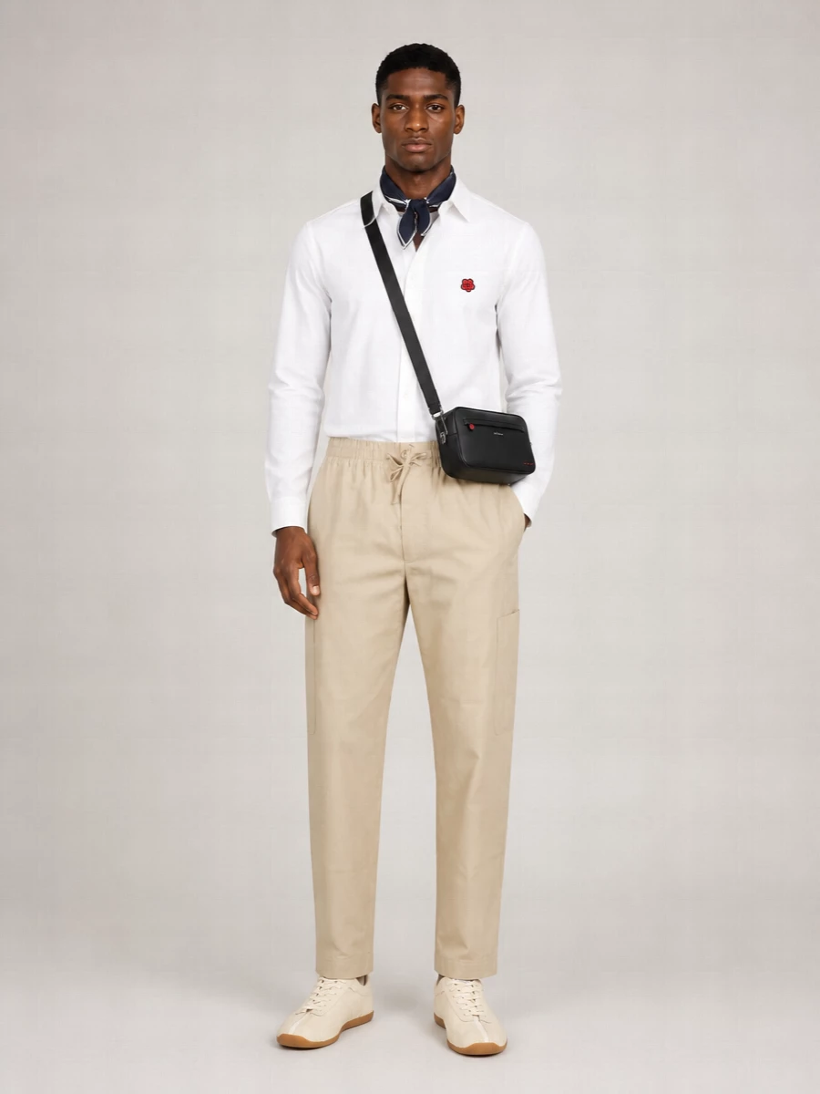 Kenzo Floral-Print Cotton Casual Shirt