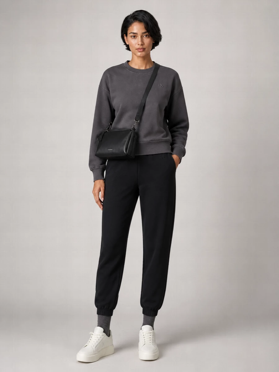 Calvin Klein cotton logo-embroidered sweatpants