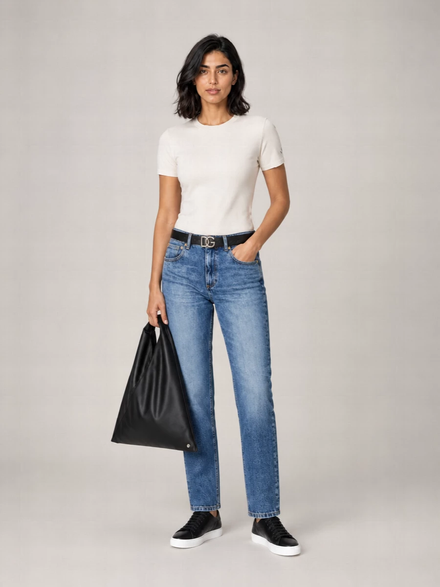 Mm6 Maison Margiela Cotton Crew-Neck Short-Sleeve T-Shirt