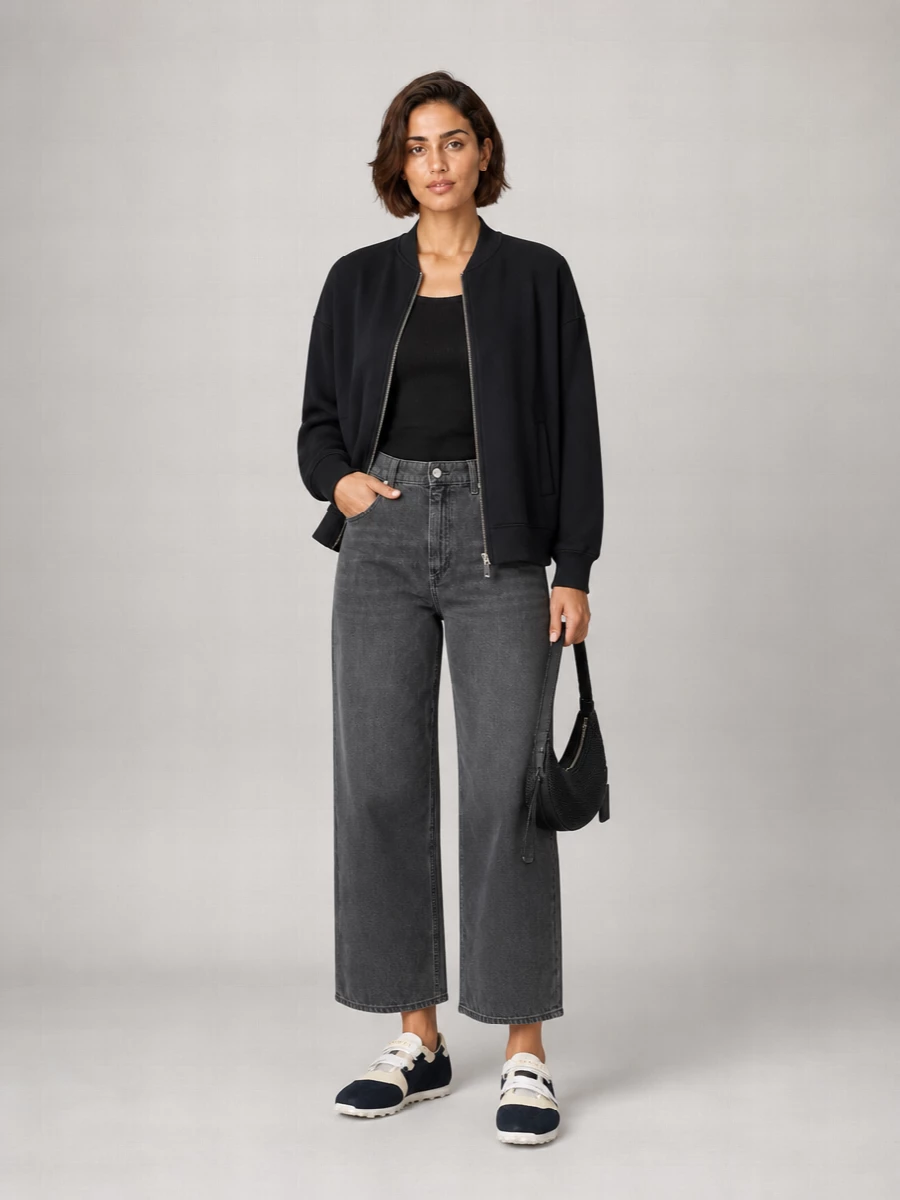 S Max Mara Jersey Bomber Jacket
