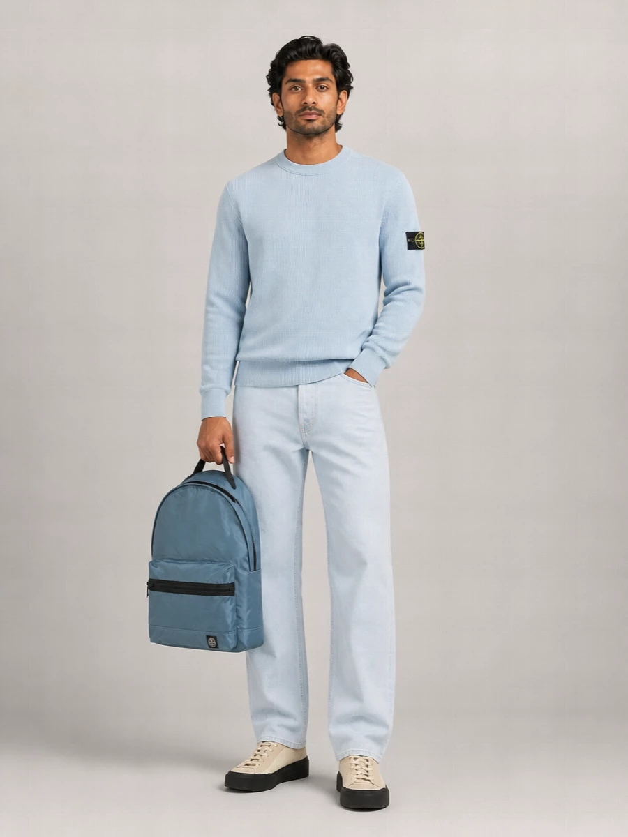 Stone Island Cotton Crew Neck Sweater Long Sleeves