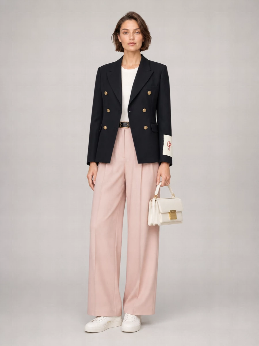 Golden Goose Virgin Wool-Blend Double-Breasted Blazer