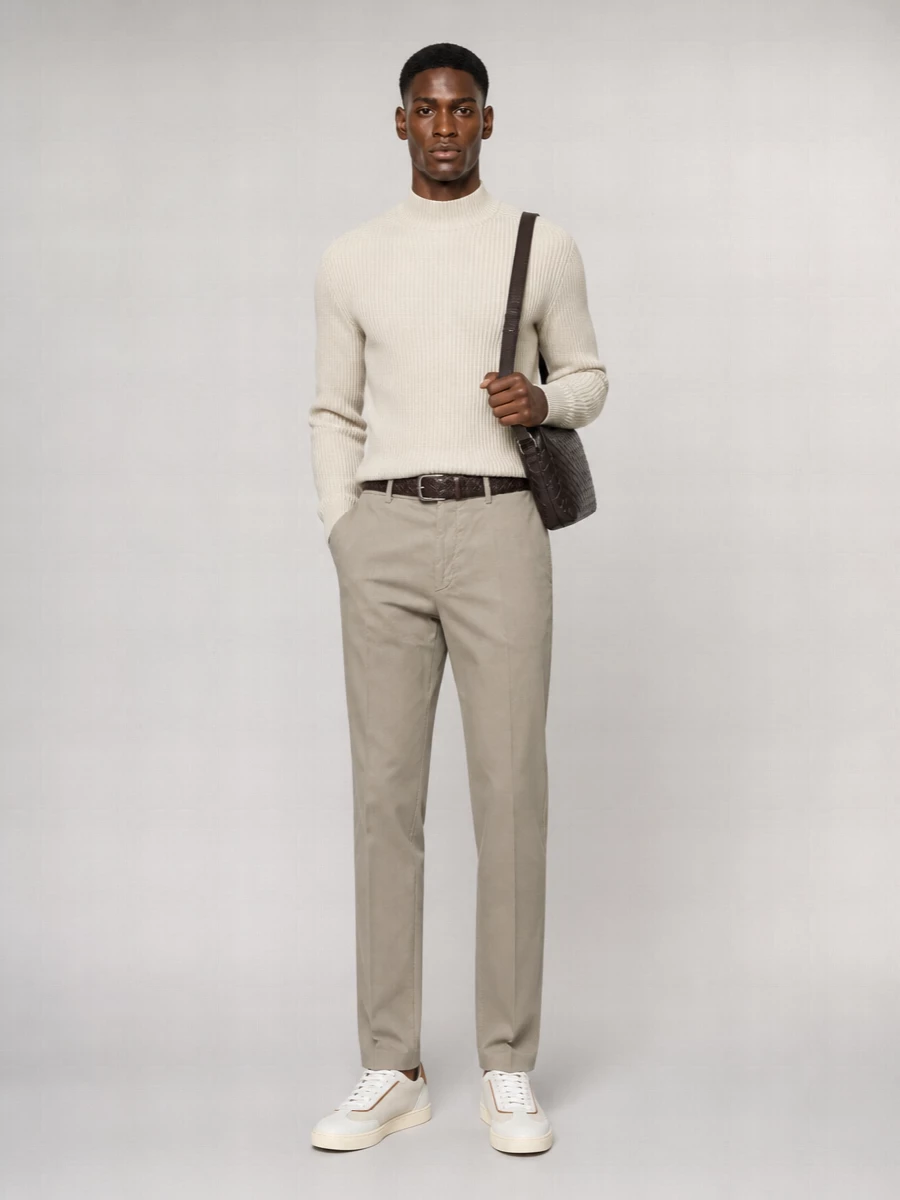 Brunello Cucinelli Cotton Velvet Straight-Leg Trousers