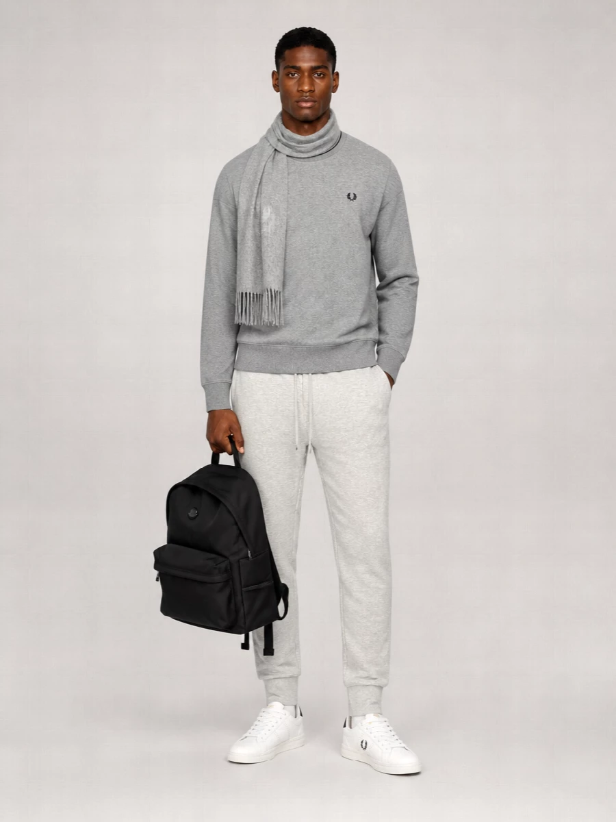 Fred Perry cotton logo sweatshirt