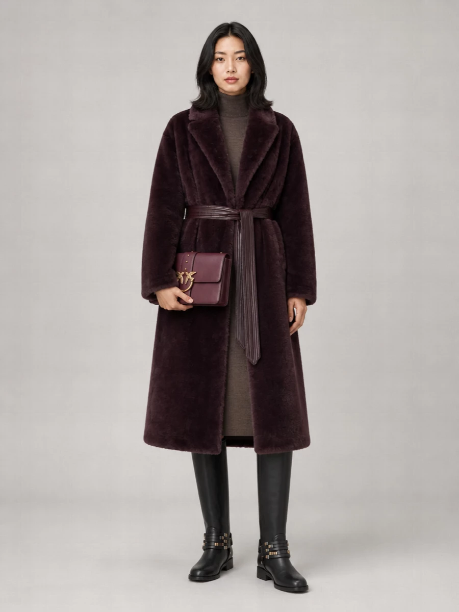 Pinko faux fur coat