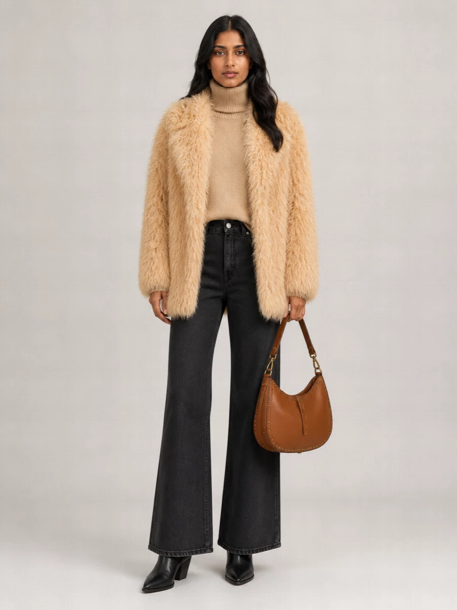 Isabel Marant Faux Fur Relaxed-Fit Coat