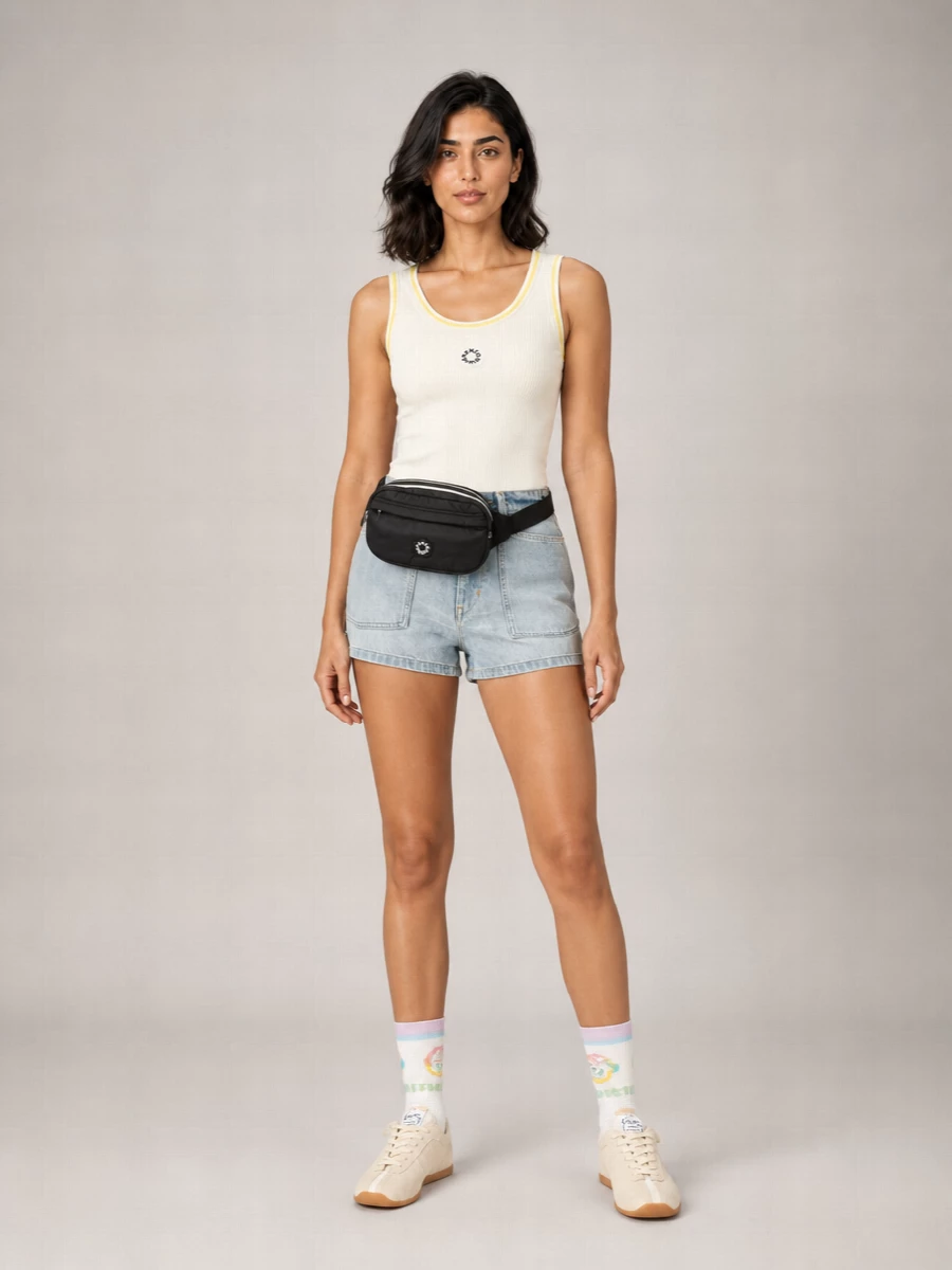 Kenzo Denim High-Rise Thigh-Length Shorts