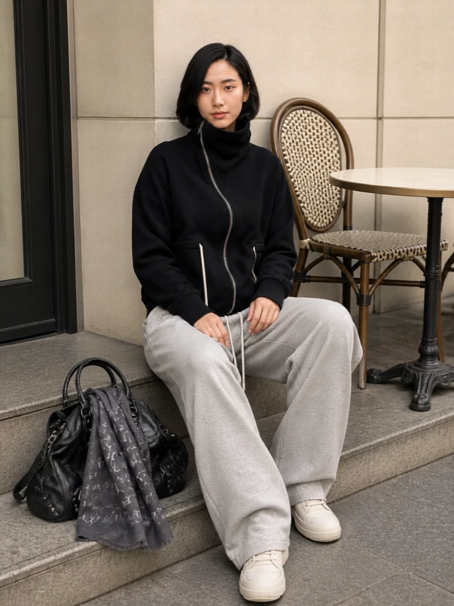 Rick owens drkshdw sweatpants high top sneakers