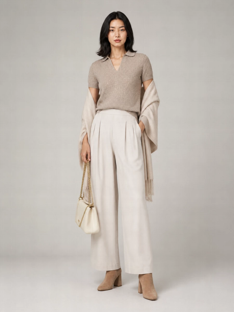 Fabiana Filippi Cashmere Silk Wool Blend Sweater