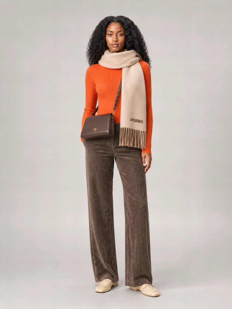 Pinko Calf Leather Crossbody Bag