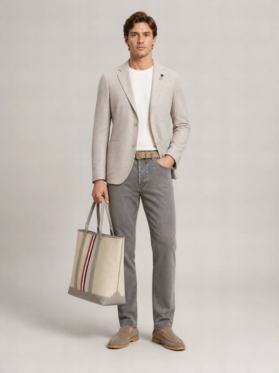 Lardini Denim Straight-Leg Jeans