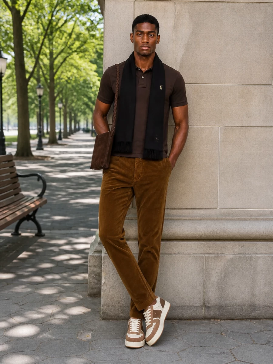 Polo ralph lauren brown polo corduroy trousers