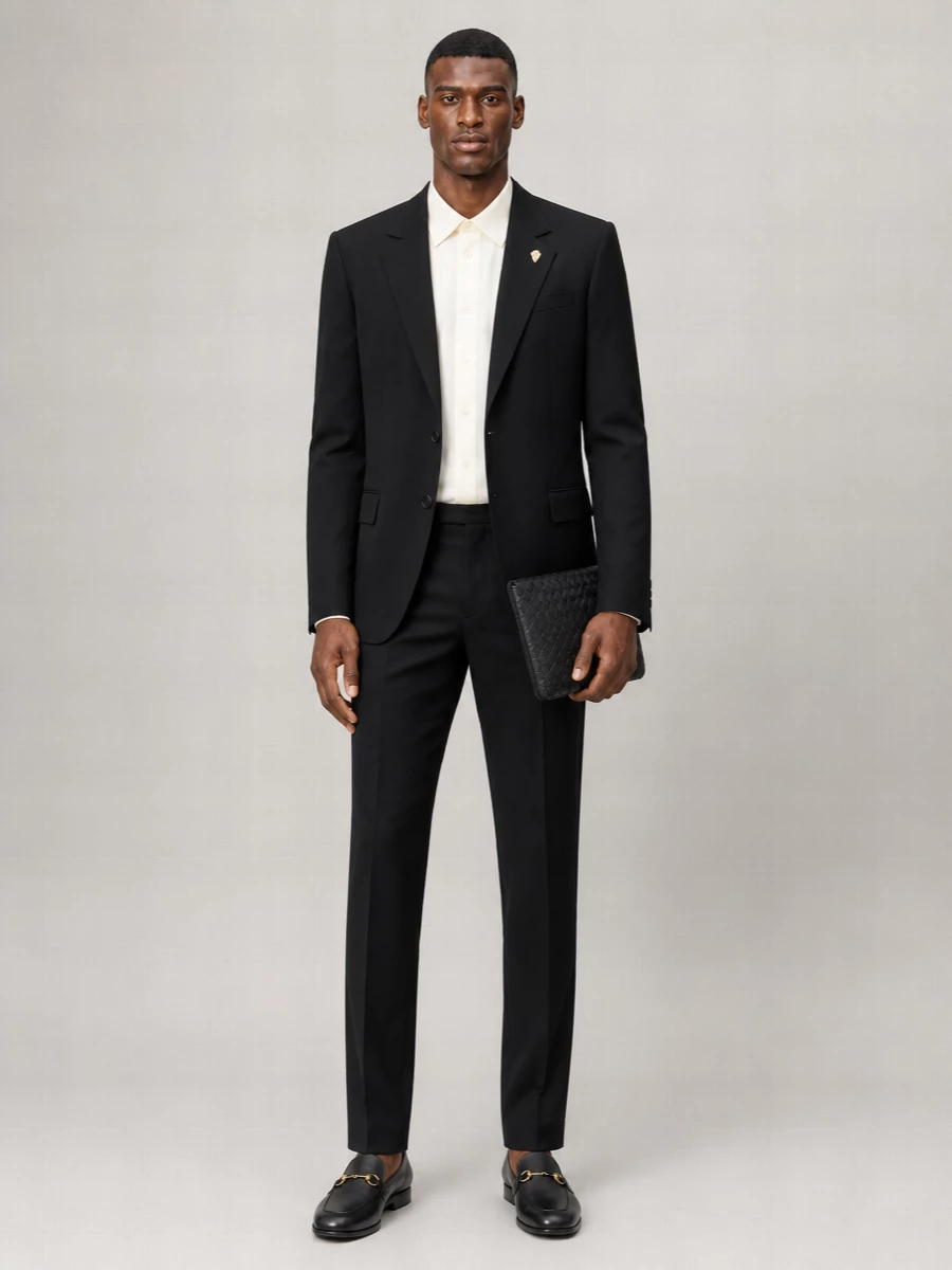 Gucci Single-Breasted Gg Wool-Blend Blazer