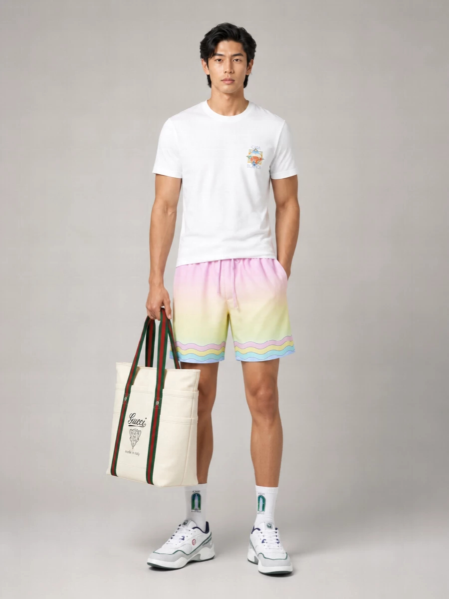 Casablanca Floral-Print Cotton Crewneck Short-Sleeve T-Shirt