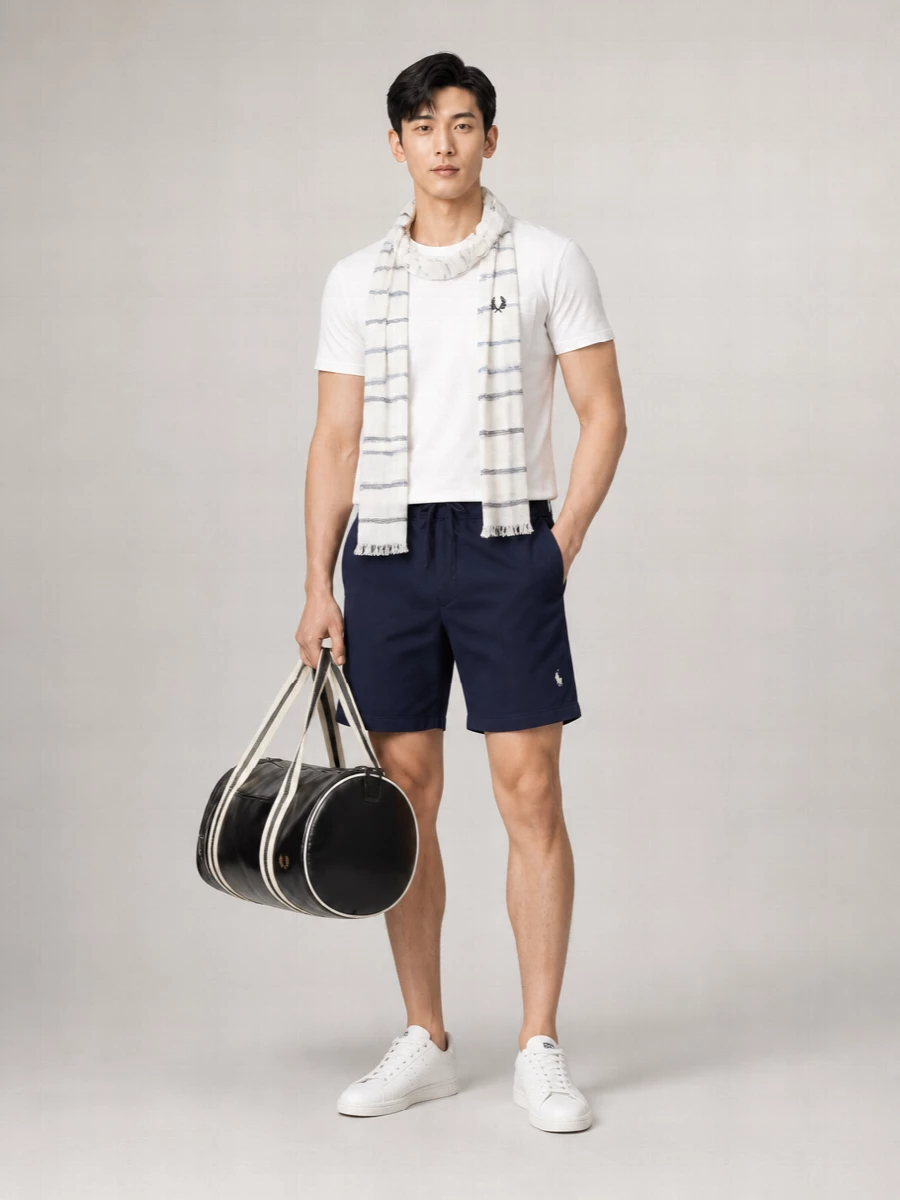 Fred Perry Cotton Short-Sleeve T-Shirt