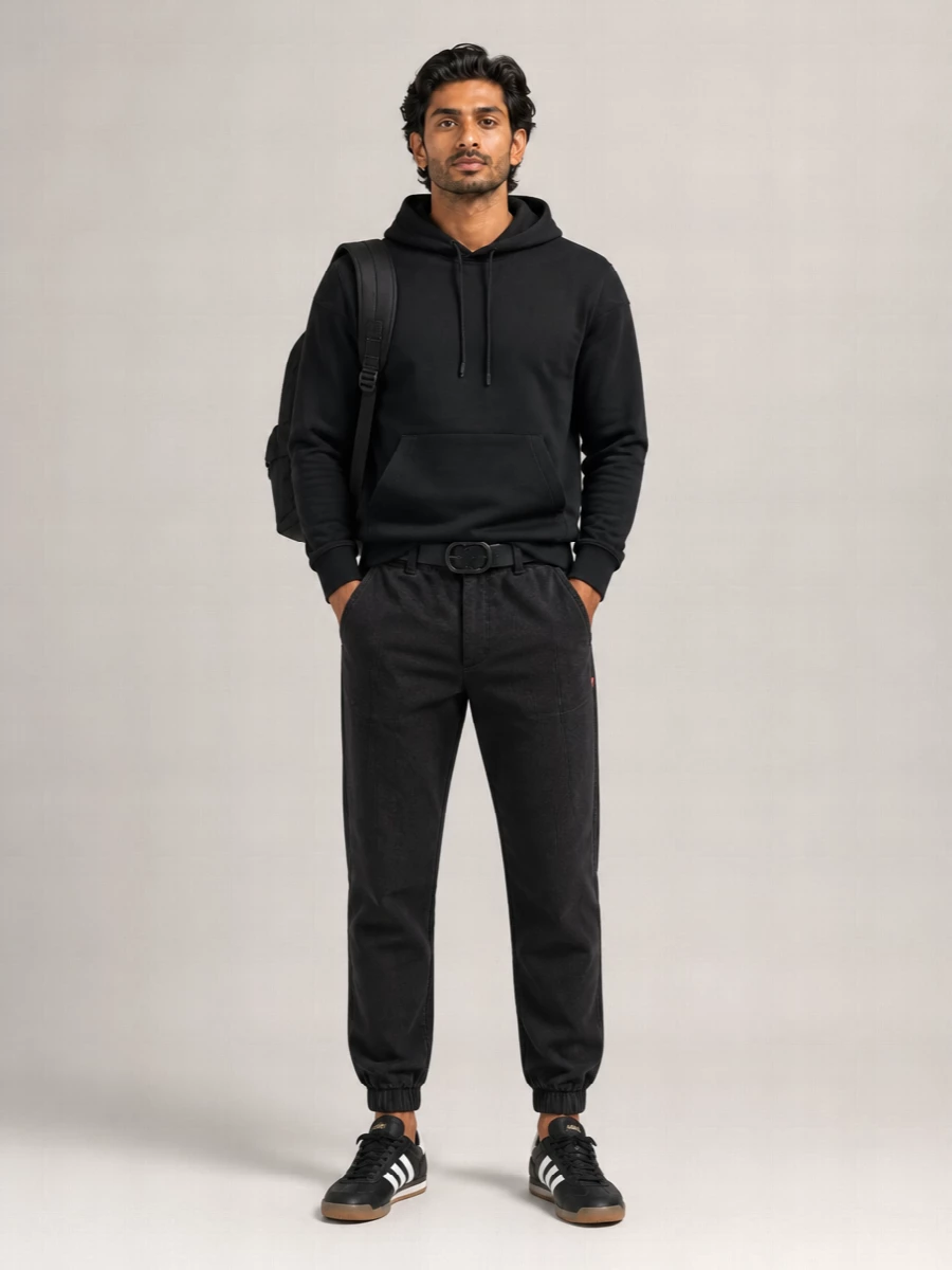 Diesel Ribbed Cotton Hoodie