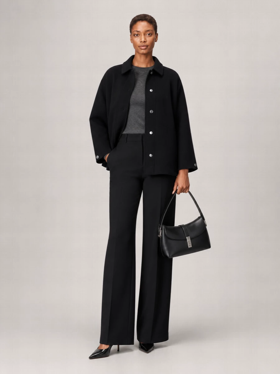 Pinko Wool Cape Coat