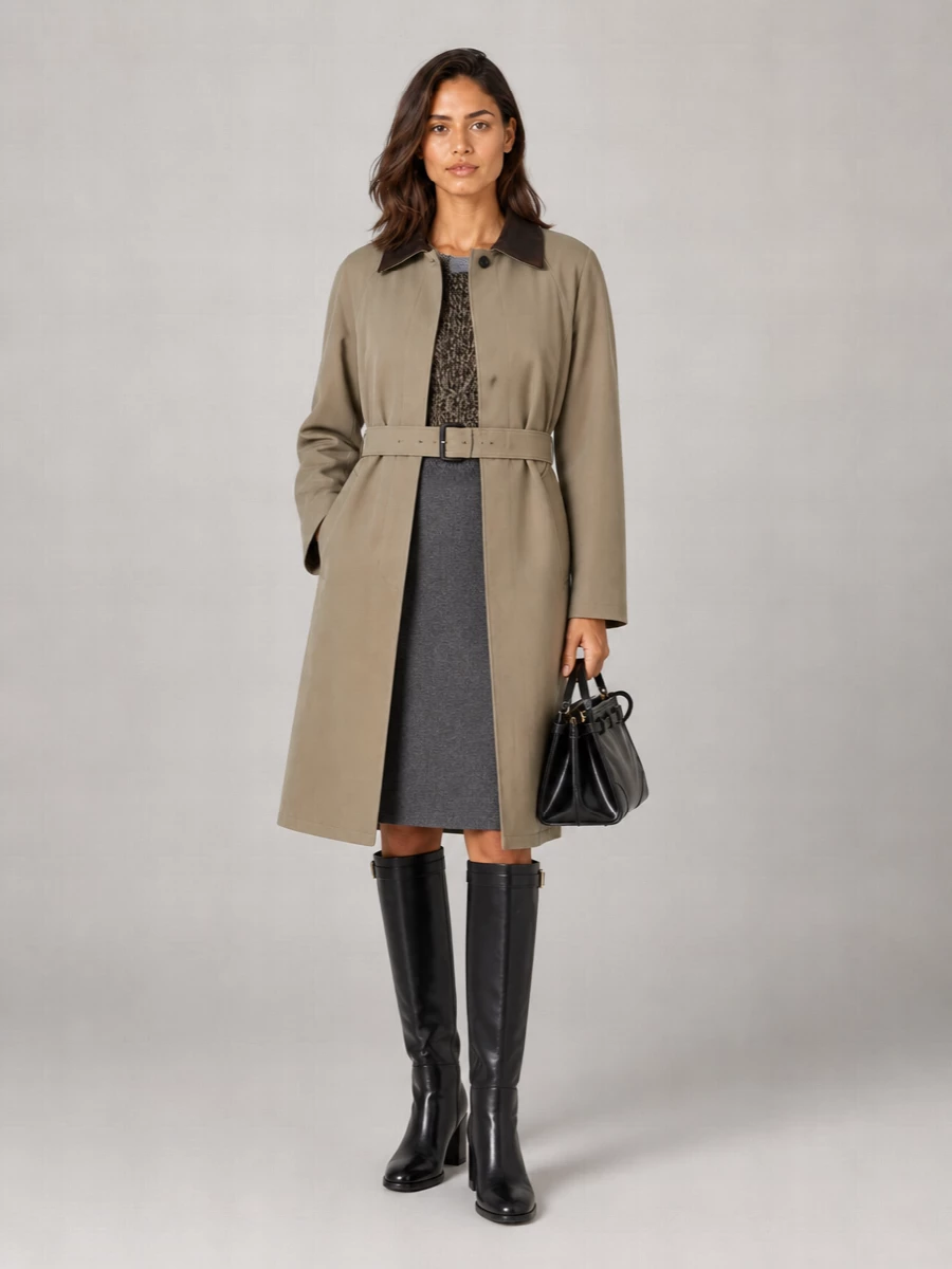 Prada Leather Knee-High Boots