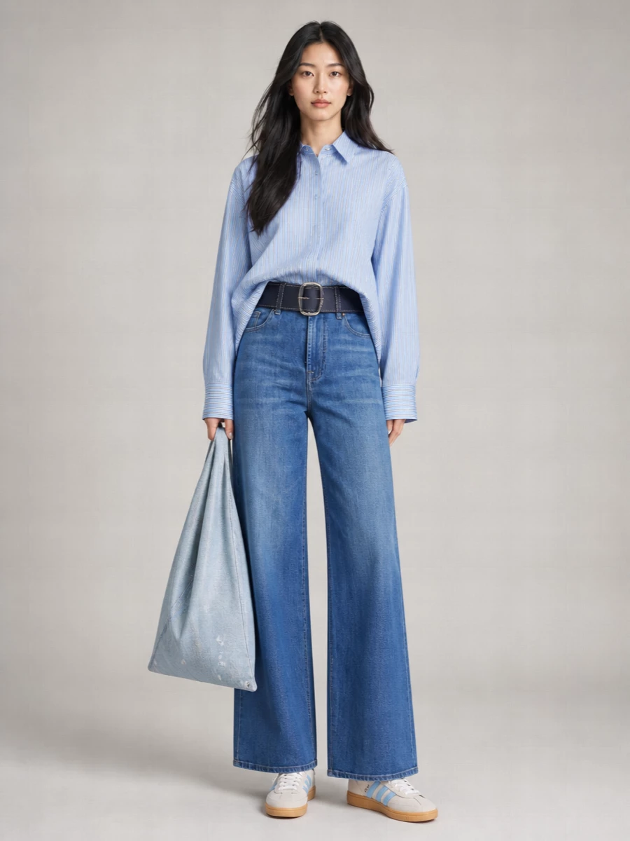 7 For All Mankind Cropped Wide-Leg Jeans
