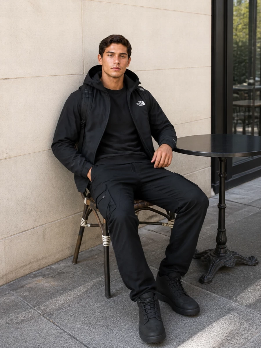 North face shell cargo pants timberland boots