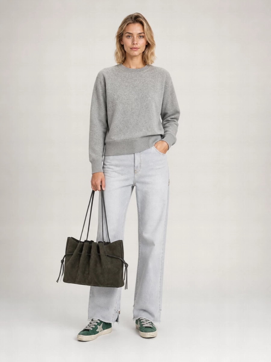 Yuzefi Na Na Leather Draped Tote Bag