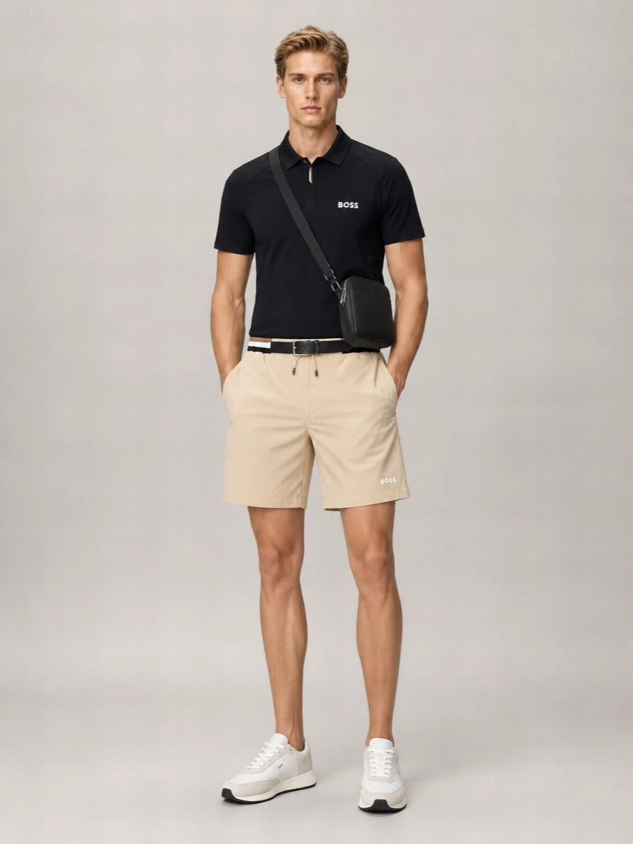 Boss Cotton Short-Sleeve Polo Shirt