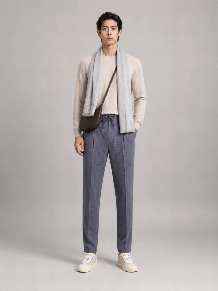 Brunello Cucinelli Cashmere Long-Sleeve Crew-Neck Sweater