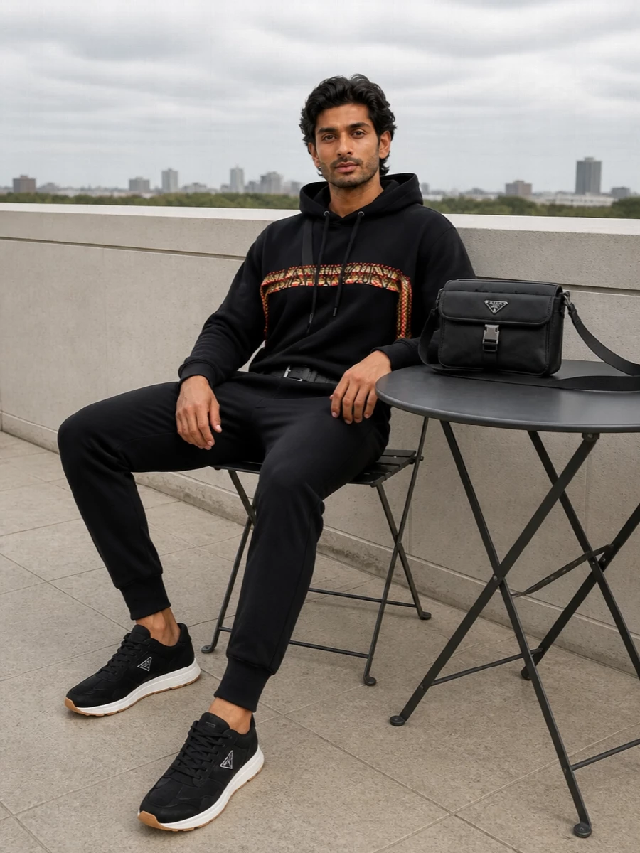 Lanvin hoodie prada joggers sneakers streetwear