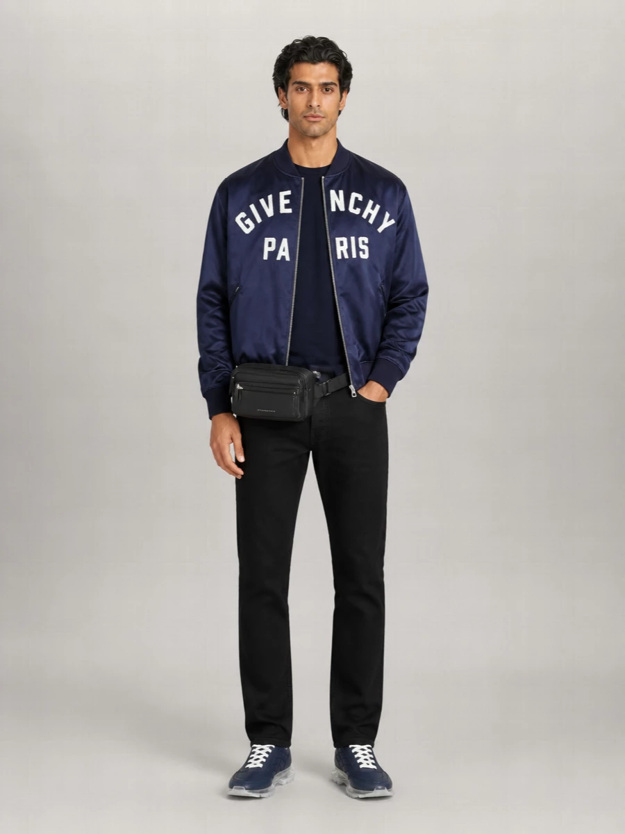 Givenchy Satin Relaxed-Fit Bomber Jacket