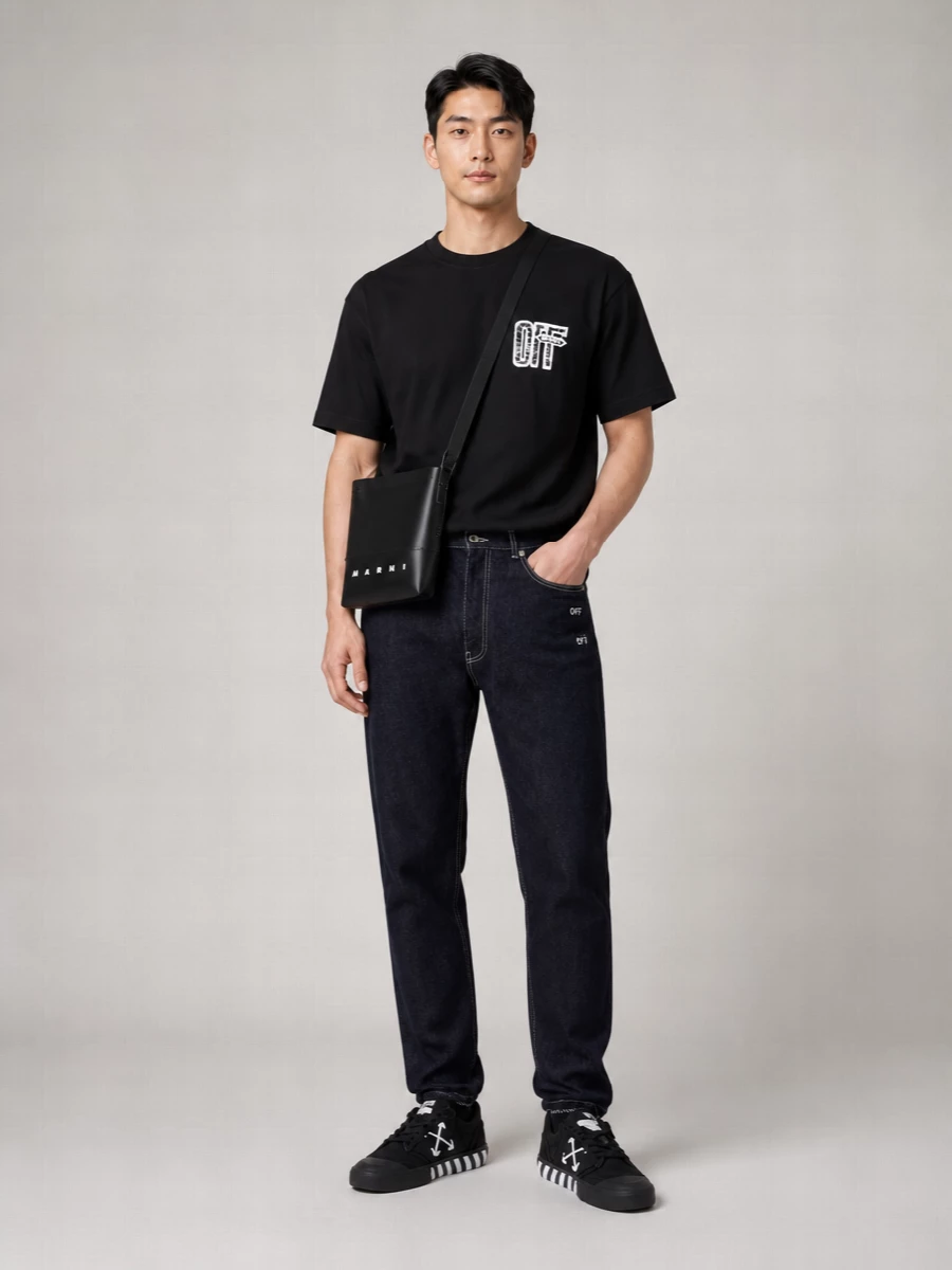 Off-White Cotton T-Shirt